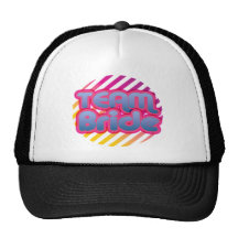 Team Bride Bridesmaids bachelorette wedding party Mesh Hat
