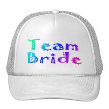 Team Bride (Colourful) Mesh Hats