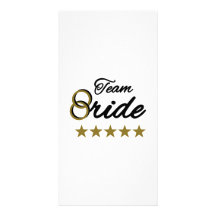 Team Bride Custom Photo Card