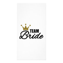 Team Bride Customized Photo Card