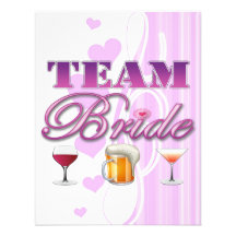 Team Bride Drinks Bridesmaids Wedding Bridal Party Invite