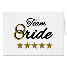 Team Bride Greeting Cards