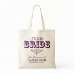 "TEAM BRIDE" Personalised Wedding Party Tote Bag