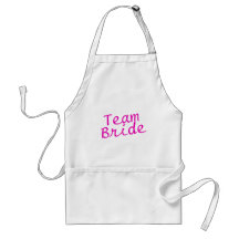 Team Bride Pink Aprons