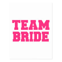 Team Bride Post Card
