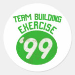 Team Building Exercise '99 Round Stickers