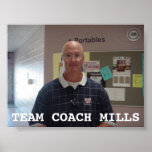 Team Coach Mills Poster posters