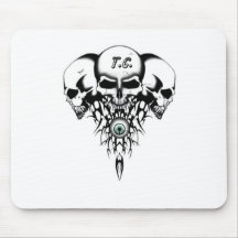 team complete skullz mouse pad