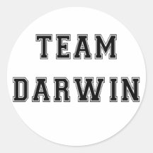 Team Darwin (B&W) Stickers