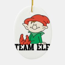 TEAM ELF CHRISTMAS ORNAMENT