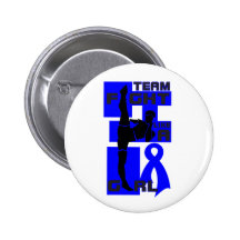 Team Fight Like A Girl Kick Anal Cancer Pin