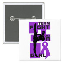 Team Fight Like A Girl Kick Lupus Pin