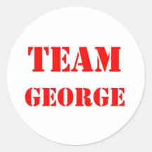 Team George Round Sticker