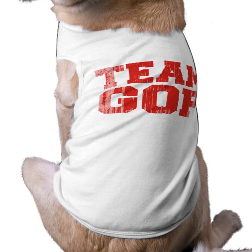 TEAM GOP Faded.png Dog Tshirt