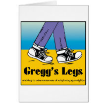 Team Gregg's Legs Greeting Card