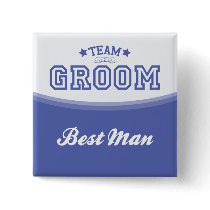 Team Groom-Best Man (Stars) Button