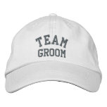 Team Groom embroidered hats