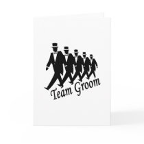 Team Groom Groomsmen Cards