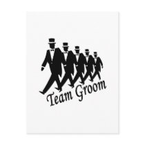 Team Groom Groomsmen Post Card