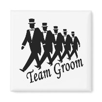 Team Groom (Men) Fridge Magnet