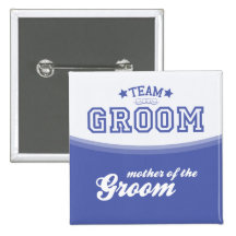 Team Groom-Mother of Groom (Stars) Button