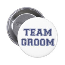 Team Groom Pinback Button