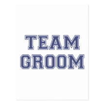 Team Groom Post Card