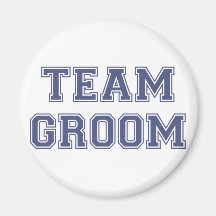 Team Groom Refrigerator Magnet