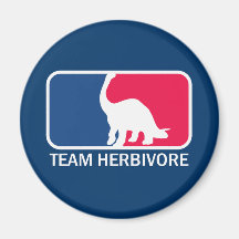 Team Herbivore Vegetarian Vegan Magnets