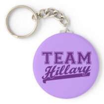 Team Hillary Purple Keychain