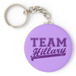 Team Hillary Purple Keychain