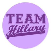 Team Hillary Purple Sticker