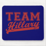 Team Hillary red mousepads