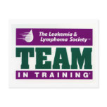 Team in Training post card postcards