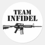 Team Infidel 2 Round Stickers