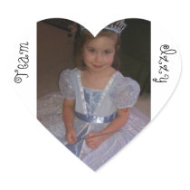 Team Izzy Heart Stickers