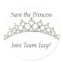 Team Izzy Round Stickers