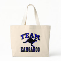 Team Kangaroo Blue Canvas Bag