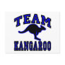 Team Kangaroo Blue Post Card