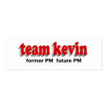 Team Kevin former PM future PM Business Card Templates