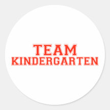 Team Kindergarten Stickers