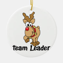 Team Leader Rudolph Christmas Tree Ornament