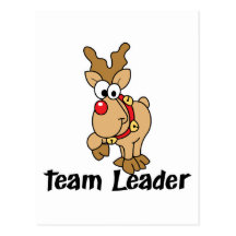 Team Leader Rudolph Post Card