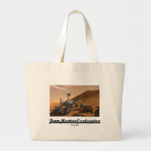 Team Martian Exploration (Curiosity Rover On Mars) Canvas Bag
