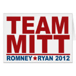 Team Mitt Romney Ryan 2012 Greeting Card