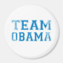 TEAM OBAMA BLUE Vintage.png Refrigerator Magnets