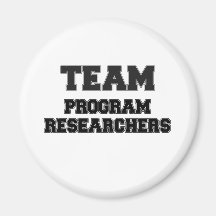 Team Program Researchers Fridge Magnet