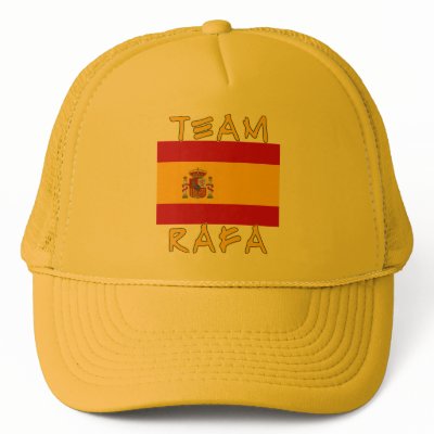 Team Rafa with Spanish Flag Trucker Hat by greenbaby