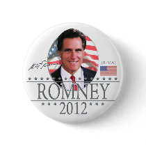 Team Romney in 2012 Pinback Buttons