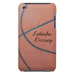 Team Spirit_Basketball texture_Autograph Style Barely There iPod Case